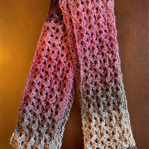 Hand Crocheted Infinity Scarf - Picture 2 of 5